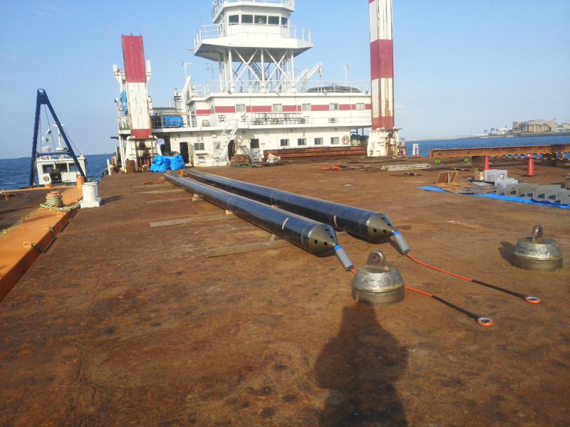 和歌山下津港海岸（海南地区）船尾側津波防波堤（直立浮上式）築造工事 画像04